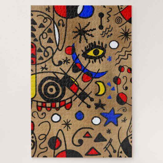 Surrealisme stijl legpuzzel (Verticaal)
