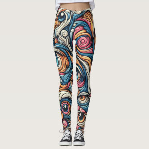 Surrealisme thema Patroon Leggings