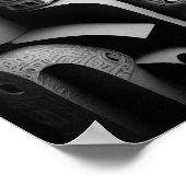 Surrealisme Zwart-wit Poster (Hoek)