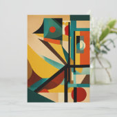 "Surrealist Bauhaus uitnodiging" Kaart (Staand voorkant)