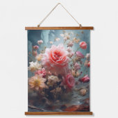 Surrealist bloemenkunst - Dreamscapes Hangend Wandkleed (Voorkant 2)