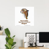 Surrealist Egg, Bacon & Cheese Bagel Poster (Thuiskantoor)