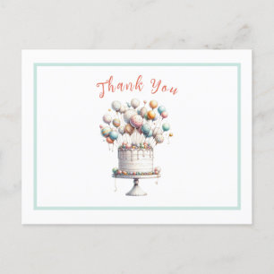 Surrealist, Schattigee ballonnen en verjaardagstaa Briefkaart