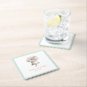 Surrealist, Schattigee ballonnen en verjaardagstaa Kartonnen Onderzetters (Insitu)