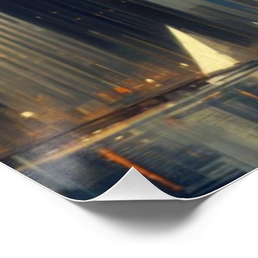 Surrealist Space Man Perfect Poster (Hoek)