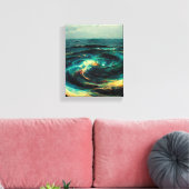 Surrealistic Art | A Galaxy Of Ocean Canvas Afdruk (Insitu (Woonkamer))