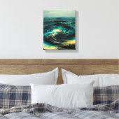 Surrealistic Art | A Galaxy Of Ocean Canvas Afdruk (Insitu (Slaapkamer))