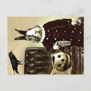 Surrealistic Vintage Halloween  Briefkaart