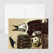 Surrealistic Vintage Halloween Briefkaart (Voorkant / Achterkant)