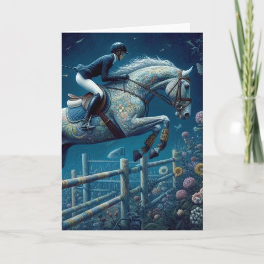 Surrealistisch avondspringen kaart (Voorkant)