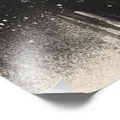 Surrealistisch berglandschap met Abstracte cirkels Foto Afdruk (Hoek)