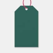 Surréalistisch bloemportret van de maan cadeaulabel (Achterkant)