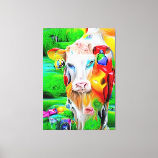 Surrealistisch Boerderij Art Canvas Afdruk (Voorkant)