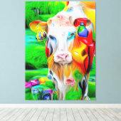 Surrealistisch Boerderij Art Canvas Afdruk (Insitu (Houten vloer))