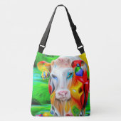 Surrealistisch Boerderij Art Crossbody Tas (Voorkant)