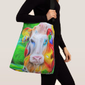 Surrealistisch Boerderij Art Crossbody Tas (Dichtbij)