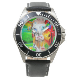 Surrealistisch Boerderij Art Horloge