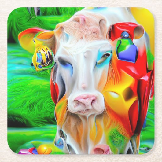 Surrealistisch Boerderij Art Kartonnen Onderzetters (Voorkant)