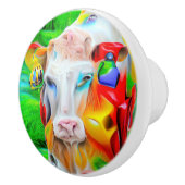 Surrealistisch Boerderij Art Keramische Knop (Rechts)