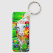 Surrealistisch Boerderij Art Sleutelhanger (Achterkant)