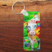 Surrealistisch Boerderij Art Sleutelhanger (Voorkant)