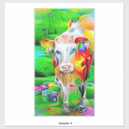 Surrealistisch Boerderij Art Sticker