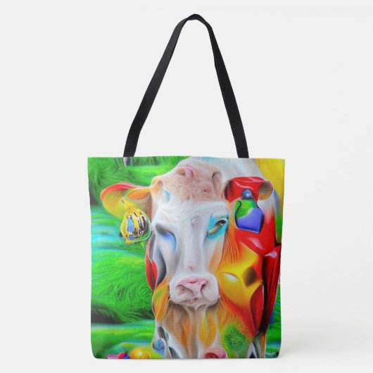 Surrealistisch Boerderij Art Tote Bag (Voorkant)