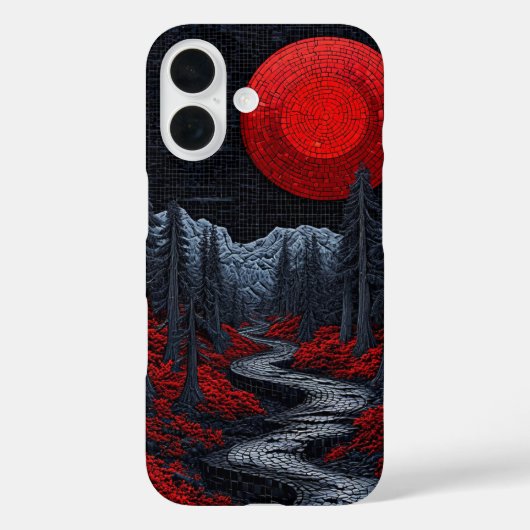 Surrealistisch boslandschap Case-Mate iPhone case (Achterkant)
