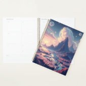 Surrealistisch buitenaards landschap gepersonalise planner (Display)