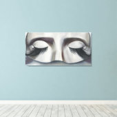Surrealistisch carnaval masker hedendaagse kunst a canvas afdruk (Insitu (Houten vloer))
