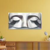 Surrealistisch carnaval masker hedendaagse kunst a canvas afdruk (Insitu (Woonkamer))