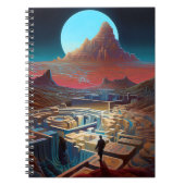 Surrealistisch doolhof landschap notitieboek (Voorkant)