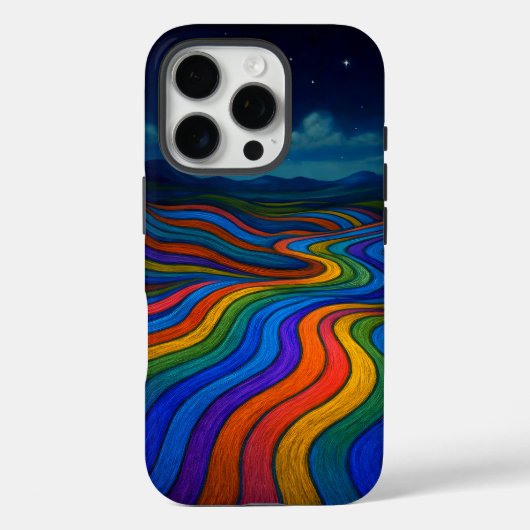 Surrealistisch Dreamscape Maanlicht Regenboogland Case-Mate iPhone Case (Achterkant)