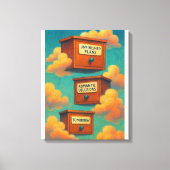 Surrealistisch Drijvend Kabinet Canvas Wall Art Gi Afdruk (Voorkant)