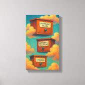 Surrealistisch Drijvend Kabinet Canvas Wall Art Gi Afdruk (Voorkant)