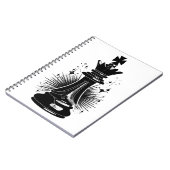 Surrealistisch esthetisch schaaksymbool notitieboek (Linkerzijde)