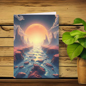 Surrealistisch etherisch landschap | Magische verj Kaart