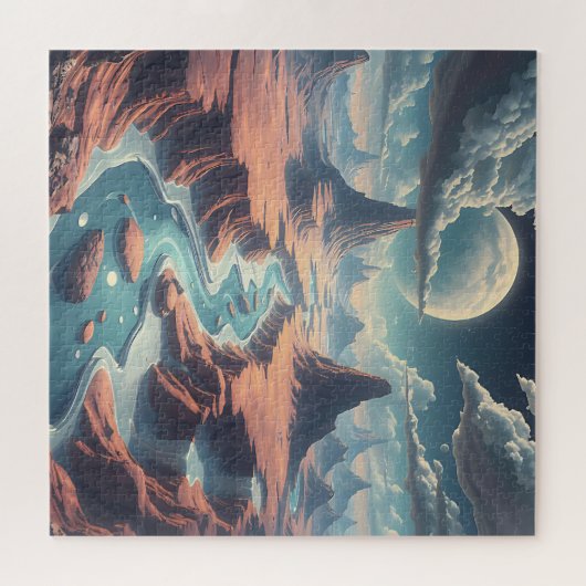 Surrealistisch etherisch landschap | magische were legpuzzel (Horizontaal)