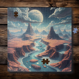 Surrealistisch etherisch landschap | magische were legpuzzel