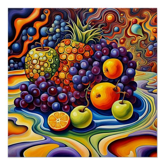 Surrealistisch fruit 10 perfect poster (Voorkant)