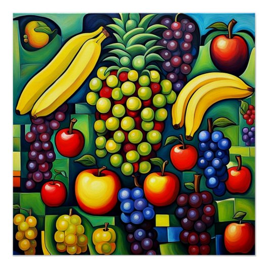 Surrealistisch fruit 36 perfect poster (Voorkant)