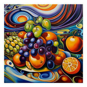 Surrealistisch fruit 37 perfect poster