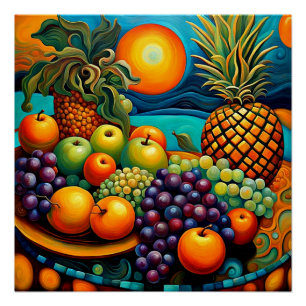 Surrealistisch fruit 4 perfect poster