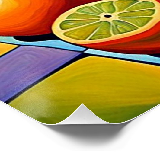 Surrealistisch fruit 9 perfect poster (Hoek)