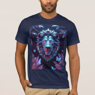 Surrealistisch geometrisch Oerwoud - futuristisch T-shirt