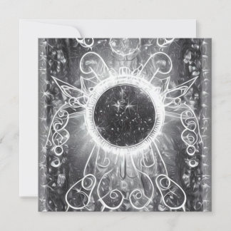 SURREALISTISCH GESCHILDERD KOSMISCH VENSTER KAART