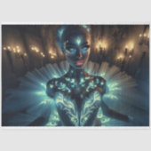 Surrealistisch Glowing Ballerina Decoupage Papier (Voorkant)