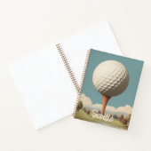 Surrealistisch golfballandschap notitieboek (Binnen)