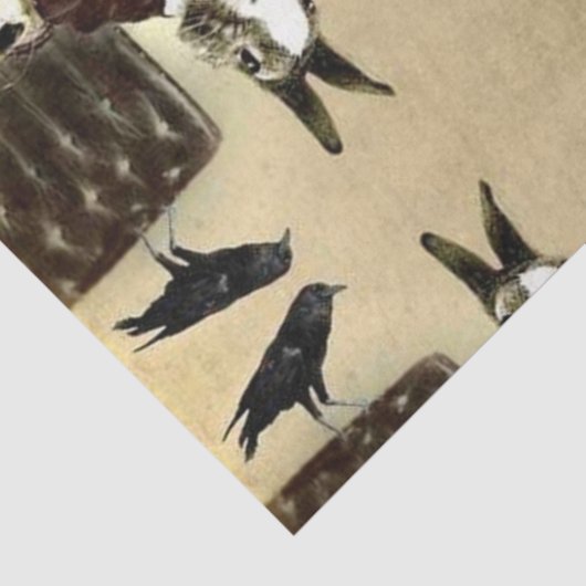 Surrealistisch  Halloween-weefselpapier Tissuepapier (Detail)