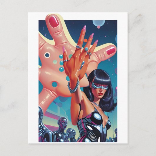 Surrealistisch huwelijksaanzoek briefkaart (Voorkant)